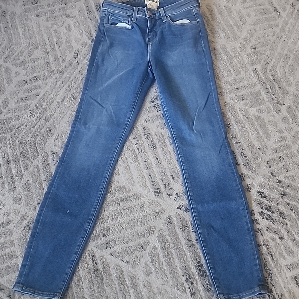 L’AGENCE Skinny Jeans Medium Wash Stretch Denim Classic Fit